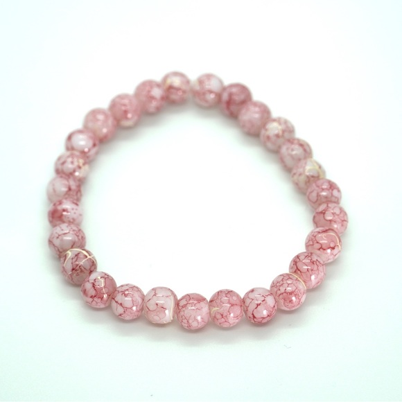 8mm Beaded Bracelet #BRB-111 - Picture 2 of 2